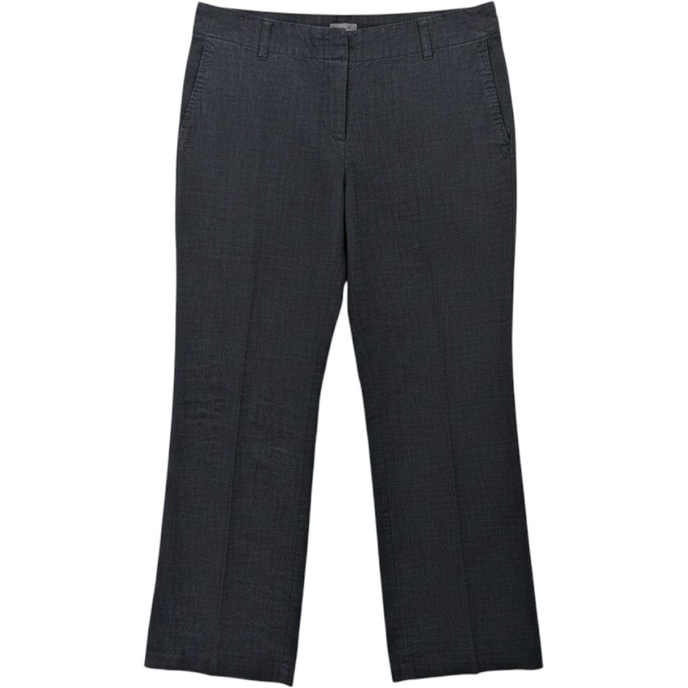 J Jill Trousers Women 14 Black Linen Blend Stretch Straight Leg Office Casual